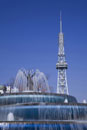名古屋テレビ塔と噴水